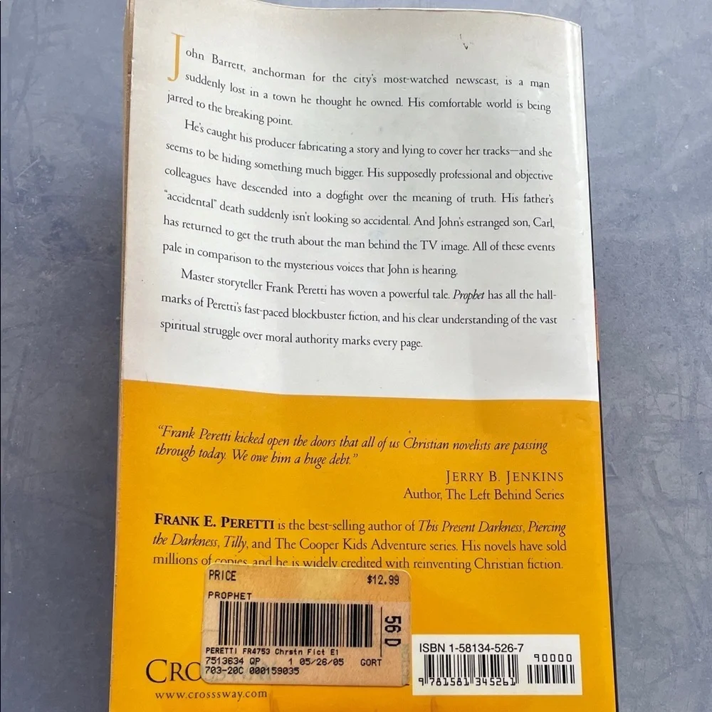 Prophet by Frank E. Peretti Hardcover Book - Picture 2 of 4